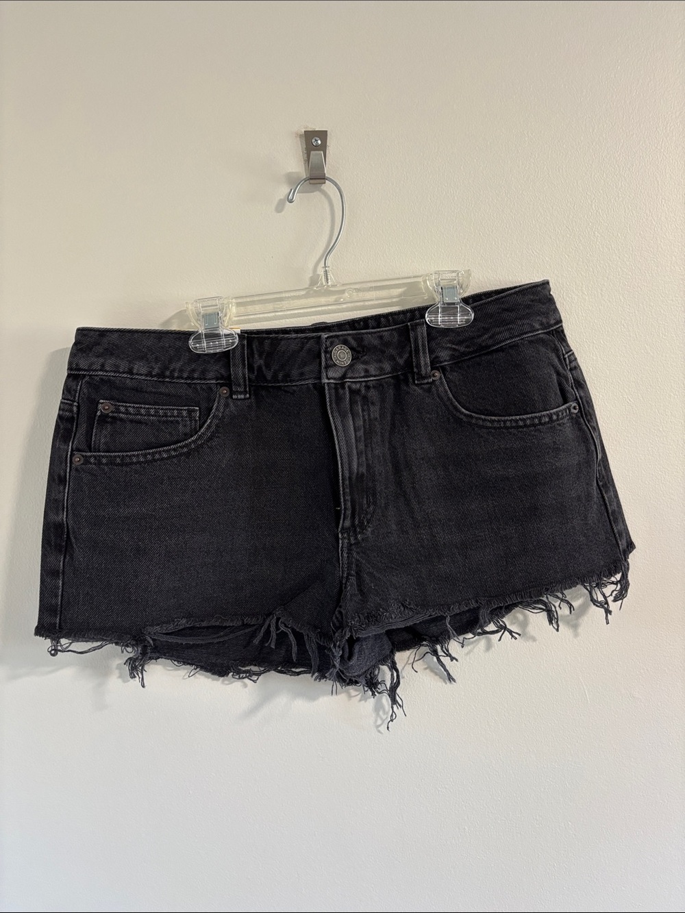 Garage NWT Black Denim Cutoff Shorts - Women Size 9
